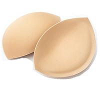 Sew in Bra Cups - Lightly Padded - A to E Cup Ivory Beige or Black (Beige, DD)