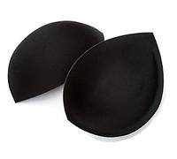 Sew in Bra Cups - Lightly Padded - A to E Cup Ivory Beige or Black (Black, A)