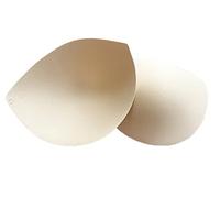 Sew in Bra Cups - Non Push Up - Liner Cups for Wedding Dresses - Nude (B Cup)