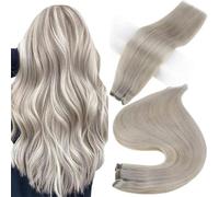 Sew In Hair Extensions Weave Hair Human Bundles Machine Remy Hair 100 Gram Double Weft Soft Straight Human Hair Weft