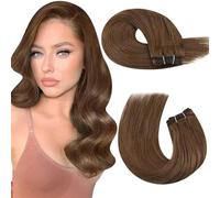 Sew In Hair Extensions Weave Hair Human Bundles Machine Remy Hair 100 Gram Double Weft Soft Straight Human Hair Weft