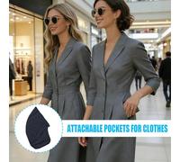 Sew in Pockets - Invisible Inner Skirt Security Pouch | Sew in Side Pocket, Insertable Garment Storage Pouch, Diy Fabric Insert Compartment, Handbag Style Garment Insert for Travel Underwear Bra Pants