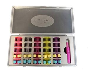 Sew Mate Bobbin Box Kit - Includes Ø21mm Bobbins, Bobbin Clips and Needle Threader