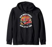 Sew Much Fabric Sew Little Time Sewing Passion Zip Hoodie