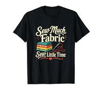 Sew Much Sew Little Time Sewing Lover Quilter Value Graphic T-Shirt, Men, Black, L