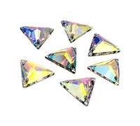 Sew on Crystals, EIMASS® 8868 Exquisite Range for Costume Embellishment, Gems (12mm, Crystal AB Triangle)