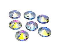 Sew on Crystals, EIMASS® 8868 Exquisite Range for Costume Embellishment, Gems (18mm, Crystal AB Rivoli)