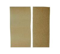 Sew On Hook and Loop Strips 2 x 4 inch Beige Color Set of 10 Pair Non-Adhesive Heavy Duty Fastener Straps Ideal for Clothes Bags Shoes Military Gear Uniform DIY Project Handmade Craft
