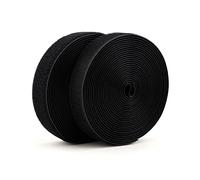 Sew on Hook and Loop Tape 1.5 Inch Wide,16.4 Feet Non-Adhesive Back Hook and Loop Strips Sewing Fastening Tape Fabric Fastener Sewing Hook Loop Non Adhesive Interlocking Tape