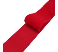 Sew-On Hook and Loop Tape 100mm Wide | Heavy Duty Fabric Fastener for Clothing Furniture DIY Projects | Sold by The Metre | Several Colours Available (Red)