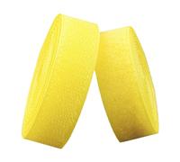 Sew on hook and loop tape, For sewing 20mm 25mm wide non self adhesive nylonstrips fastener for clothing,fabric repair and hemming(Yellow,25MM x 5 Yards)