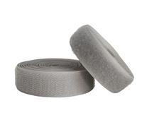 Sew on Hook Fastener and Loop Tape, Sew On Hook and Loop Tape Multicolor 20mm Wide 1-2 Meter Length Pack of 8 Pairs(Grey,1meter)