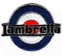 Sew-on Iron-on Embroidered Patch Lambretta MOD Target RAF Roundel Scooter Badge