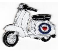 Sew-on Iron-on Embroidered Patch Lambretta Scooter MOD Roundel RAF Target Badge