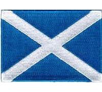 Sew-on Iron-on Embroidered Patch Scotland Flag Saint St. Andrew Badge