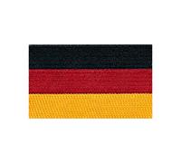 Sew-on, iron-on German flag patch, Berlin, 80 mm x 50 mm, 0674 X