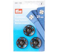 Prym Sew-on Snap Fasteners PRYM_341172-1 Brass Black 21 mm Pack of 3
