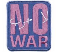 Sew-On - No War - 03288 - Size Approx. 5 x 5 cm - Patch Stick Appliqué