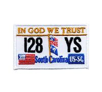 Sew-on Patch State of South Carolina Car Registration USA 0618