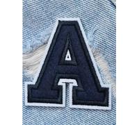 Sew on Patches 2pc Letter Patch Iron On Clothing Patches DIY Name Jacket Backpack Alphabet Applique 5.5cm(A)