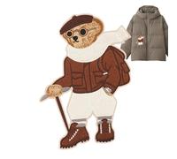 Sew on Patches, Embroidery Patches | Cute Bear Appliques for Jeans, Decorative Application for Clothes, Jackets, Dresses, Jeans, Hat, Backpacks, Embroidery Sew on