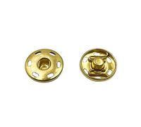 Sew on Snap Buttons,20 Sets 1 inch Big Metal Snap Fastener Buttons Press Button for Sewing Clothing (Gold) ET1004