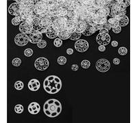 Sew On Snaps for Clothing 1000Sets Plastic Sew-on Snap Buttons Invisible Snap Fasteners Buttons Round Clear Press Button for Sewing Clothing DIY Craft(10mm)