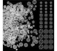Sew On Snaps for Clothing 900set Plastic Sew-on Snap Buttons 3 Sizes Invisible Sew on Press Buttons Clear Snap Fasteners Button for Shirts Clothing DIY Craft