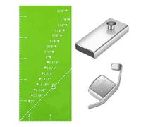 Sew Seam Allowance Ruler Perforated Seam Gauge for Perfect 1/8”to 2” Straight Line Hems Includes 1/4” Pivot Point and 45 Degree Trim Line Includes Magnetic Seam Guide and MG1 Magnetic Seam Guide