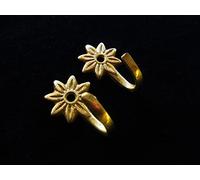 Sew-select 2 Mini solid brass flower petal curtain tassel hooks - Small star wall hooks