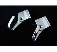 Sew-select Curtain Tassel Tieback Hooks Metal Wall Hook Per Pair , Pack Quantity: 1 Pair , Colour: Polished Nickel (shiny chrome)