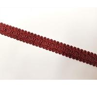 Sew-select Upholstery Chair Braid Gimp Fabric Trim Trimming Edge, Colour: Claret Red