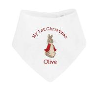 Sew Sew Special Baby’s Little Rabbit Personalised My 1st Christmas Bandana Bib