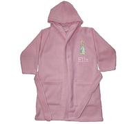 Sew Sew Special Girl’s Peter The Rabbit Luxury Personalised Super Soft Fleece Dressing Gown/Bath Robe. (Pink, 2-3)
