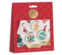 Sew & So On Embroidery Craft Kit, Deck The Halls Includes All Craft Accessories Needed Ideal DIY Adult and Older Kids Craft Kits, Makes A Great Craft Art Gift, Use for Christmas Home Decor