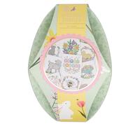 Sew & So On Mini Cross Stitch Kits, 12 Mini Easter Designs of Cross Stitch, Easter Crafts, Embroidery and Cross Stitch Kits for Adults, Beginners, Gift Idea, with Embroidery Patterns, Embroidery Set