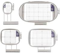Sew Tech Embroidery Hoops for Brother Innovis I Ie V3 NV2600 NV2650D NV800E NV870SE V5 V7 XE1 XJ1 XP Embroidery Machine Hoop (4in1-Set)