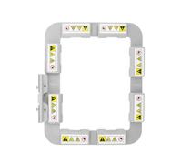 Sew Tech Magnetic Embroidery Hoop for Brother SE700 SE725 SE600 SE625 SE630 SE400 SE425 PE550D PE540D PE545 PE535 PE525 PE500 NS1750D NS1850D M380D Babylock Embroidery Machines (4"x4", SA432MK)