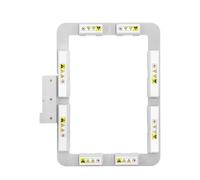 Sew Tech Magnetic Embroidery Hoop for Husqvarna Viking Designer Topaz 50/40/30/25 Brilliance 80 Ruby 90 Epic 2 Diamond Pfaff Creative 4.5/4.0/3.0/Icon/Icon 2 Machine, 7"x5" Mighty Snap Magnet Frame