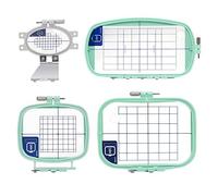 Sew Tech SA415 SA416 SA417 SA418 Embroidery Hoop Set for Brother PE200 PE190D PE180 PE180D PE170D PE150 PE150V PE100 Baby Lock Accent EM1 EM2 etc. Sewing and Embroidery Machine Hoop