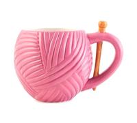 Sew Thirsty Pink Novelty Knitting Yarn Mug - Sewing Birthday Office Cup Drink Gift