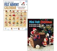 Sew Your Own Felt Advent Calendar & Mini Felt Christmas By Sachiyo Ishii 2 Books Collection Set