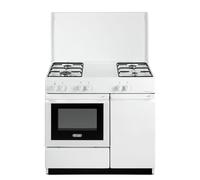 SEW8540NEDM Gas Cooker with Electric Oven No. 4 Burners White Energy Class A