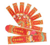 SEWACC 1 Box Dragon Year Red Packets Cartoon Lottery Pouches Sturdy Paper Luck Money Envelopes for Chinese Lunar Year Festival Gift Celebration