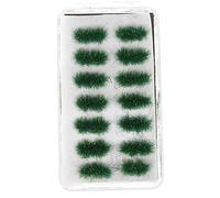 SEWACC 1 Box Simulated Static Grass Tufts for Model Railway and Sand Table Decoration Plastic Irregular Grass Clusters for DIY Landscape Scenery for Outdoor Scene Building Winter Green