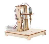 SEWACC 1 Set Miniature Bench Drill Press Kit Portable Tiny Drilling Machine for DIY Crafts Science Projects for Hobbyists and Educational Purposes