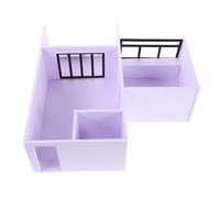 SEWACC 1 Set Unfinished Scale Miniature House for Crafting Enthusiasts Learning and Layout Visualization