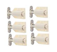 SEWACC 10 Pcs Magnetic Cabinet Door Closer with Buffer and Spring Rebounder White Invisible Push to Open Latch for Furniture Hardware Noise Reducing Easy Installation for Kitchen and