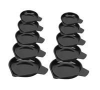 SEWACC 10 pcs Plastic Weighing Trays for Laboratory Digital Scale Use Powder Weighing Boats with Smooth Surface Practical for Precise Sample Handling and Convenient Storage