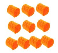 SEWACC 10 Rolls Pre Cut Latch Hook Wool Yarn Set for DIY Knotted Rugs for Crochet Crafts and Home Textiles for Adults and Beginners Versatile Yarn for Handmade Projects Vibrant Orange